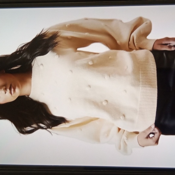 Eloquii Ee Bobble Sweater Cream Winter Office Sweater Sise 18/20 - Picture 1 of 11